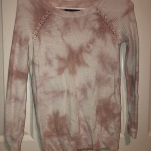 American Eagle pink tie dye sweater